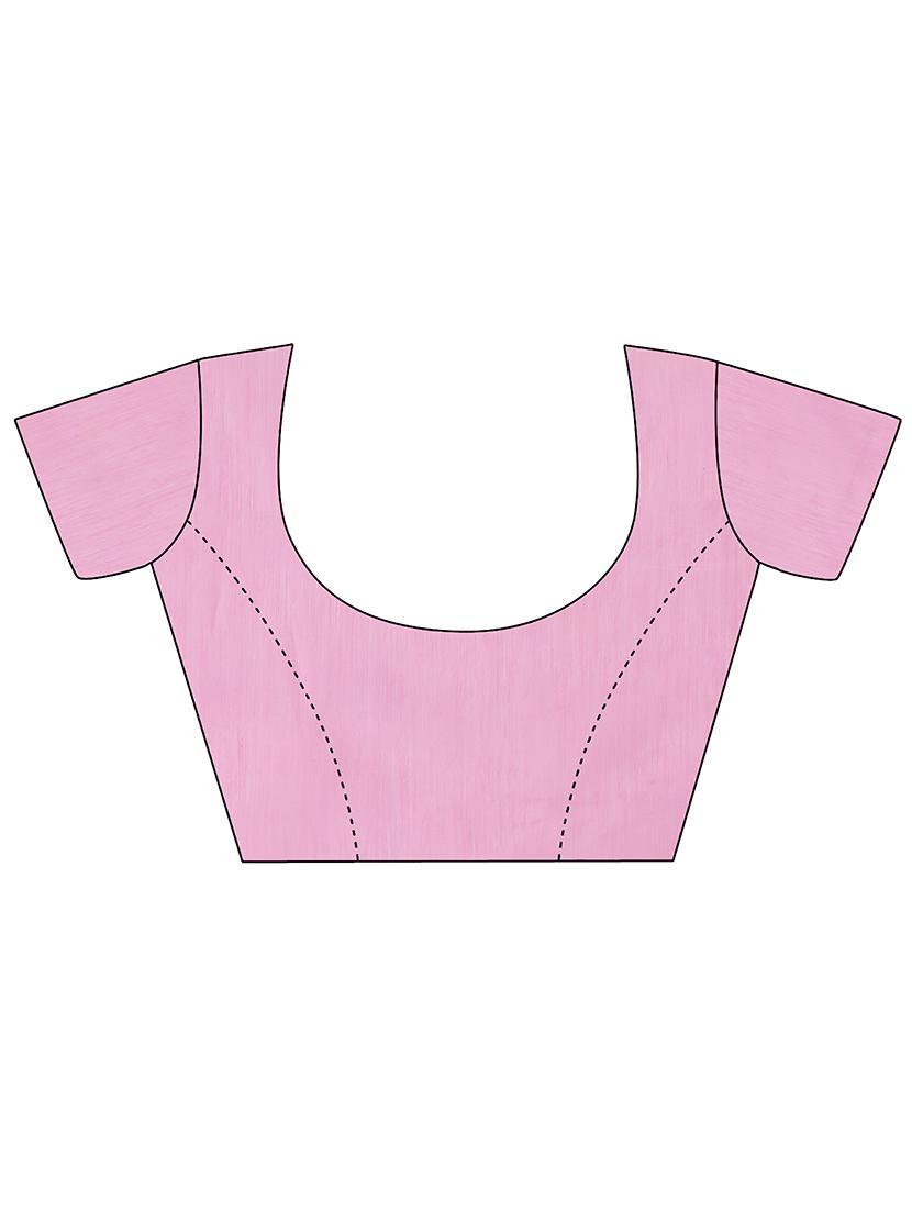 pink jamdani saree with blouse - 20067786 - Standard Image - 2
