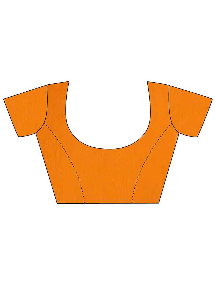 orange jamdani saree with blouse - 20067794 - Standard Image - 2