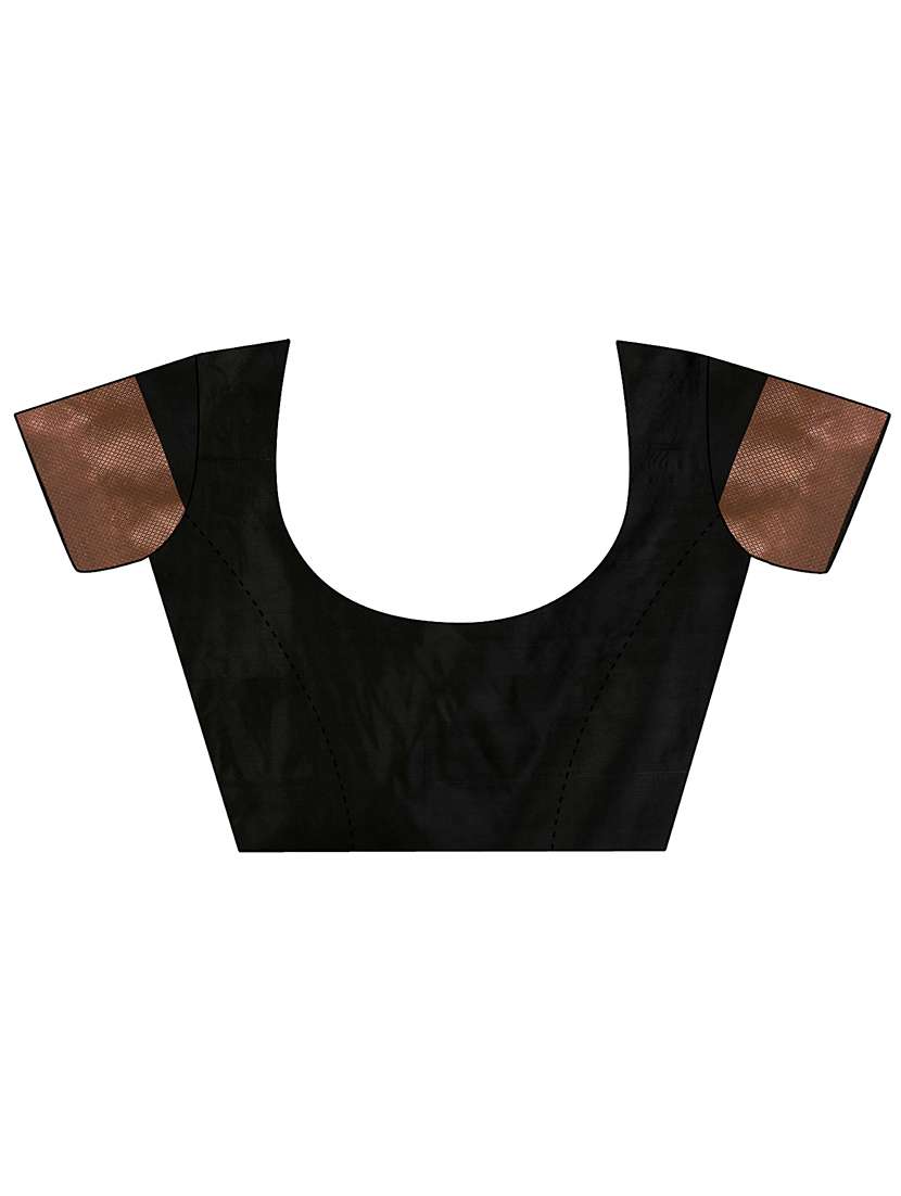 black banarasi saree with blouse - 20067859 -  Standard Image - 2