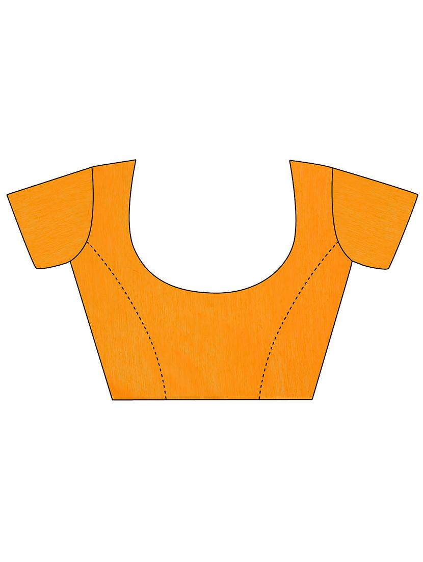 mustard jamdani saree with blouse - 20067866 - Standard Image - 2