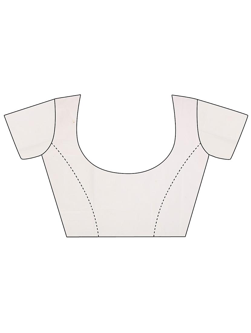 white jamdani saree with blouse - 20067888 - Standard Image - 2