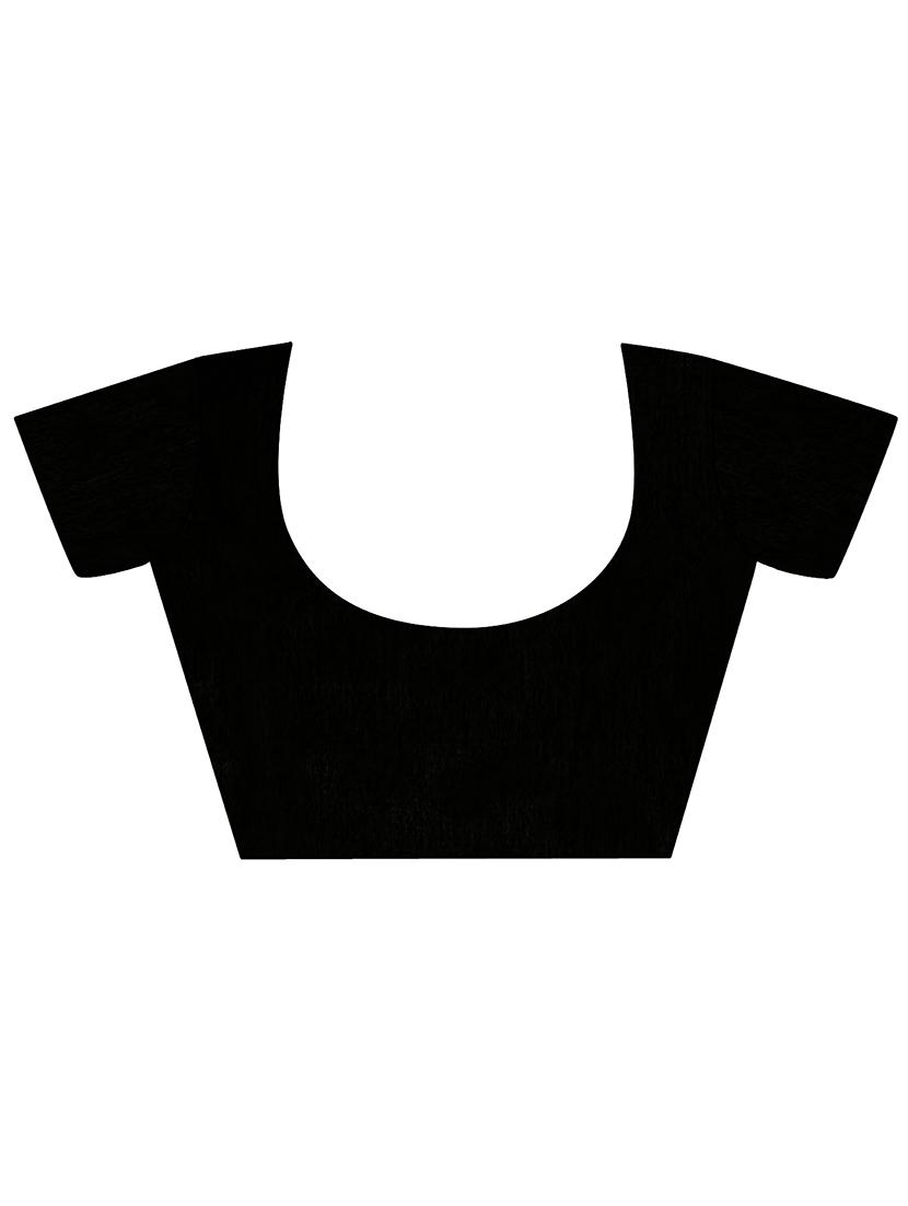 black jamdani saree with blouse - 20068089 - Standard Image - 2