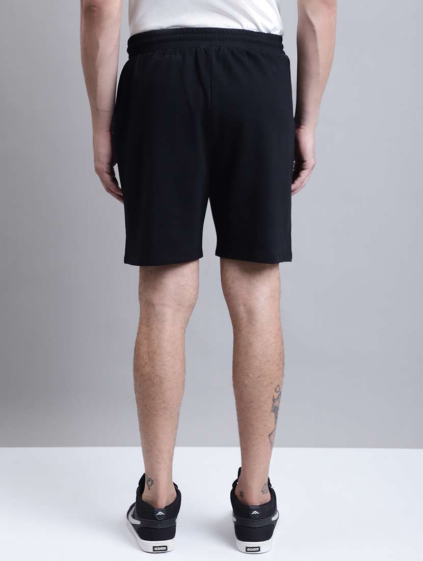 black cotton shorts - 20068305 -  Standard Image - 2