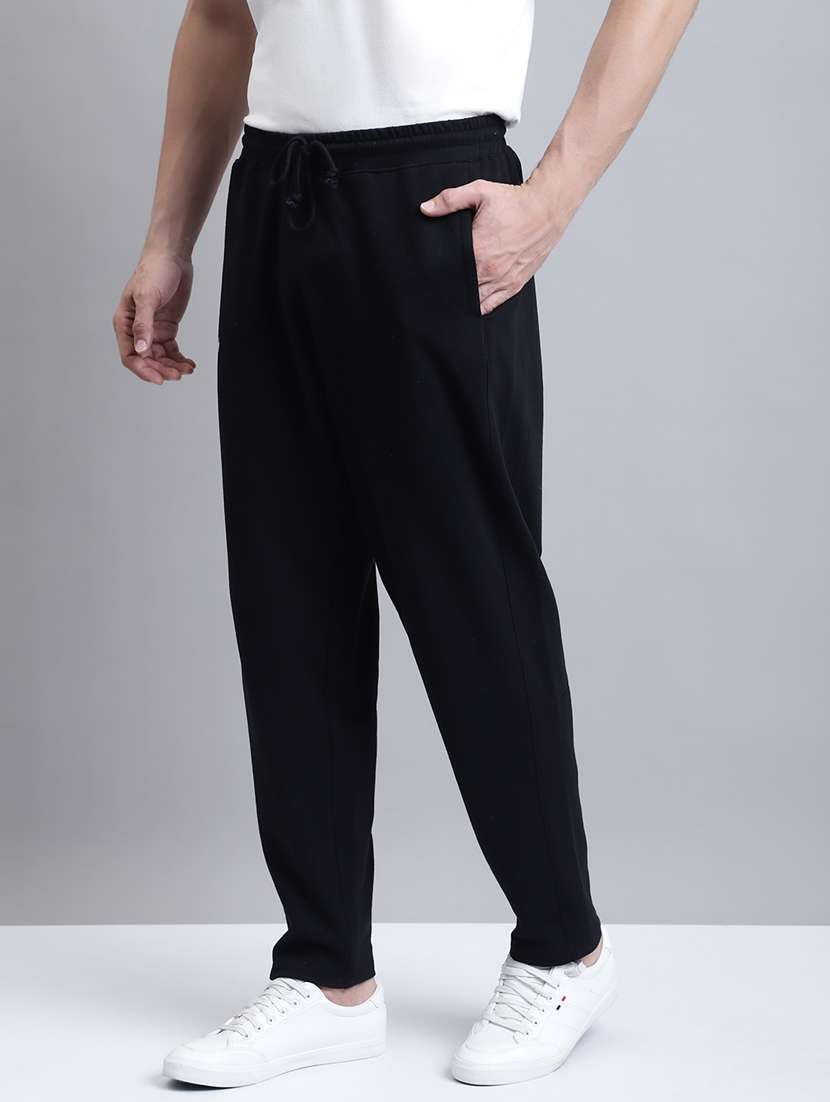 solid full length regular track pant - 20068396 -  Standard Image - 2