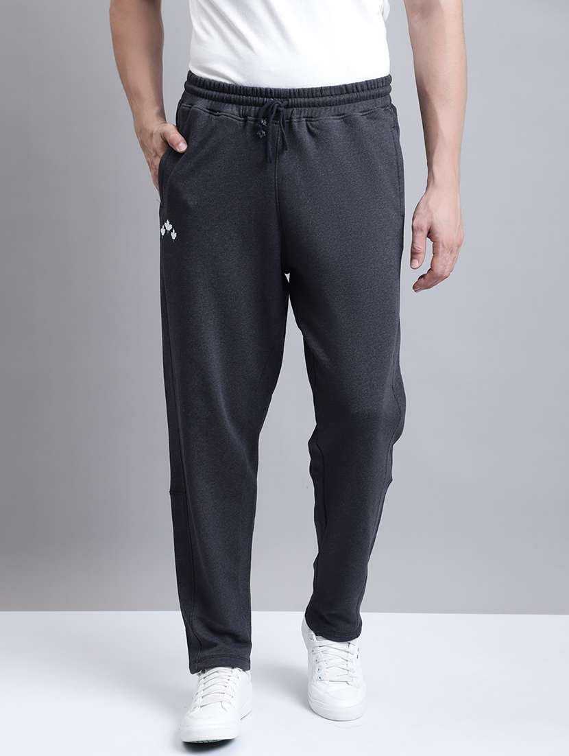 solid full length regular track pant