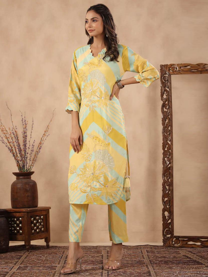 printed kurta pant set - 20068449 - Standard Image - 2