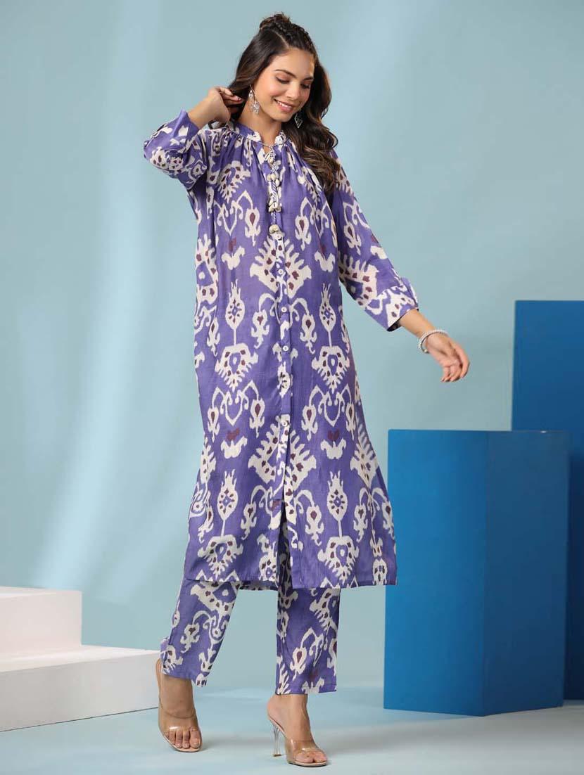 printed kurta pant set - 20068453 - Standard Image - 2