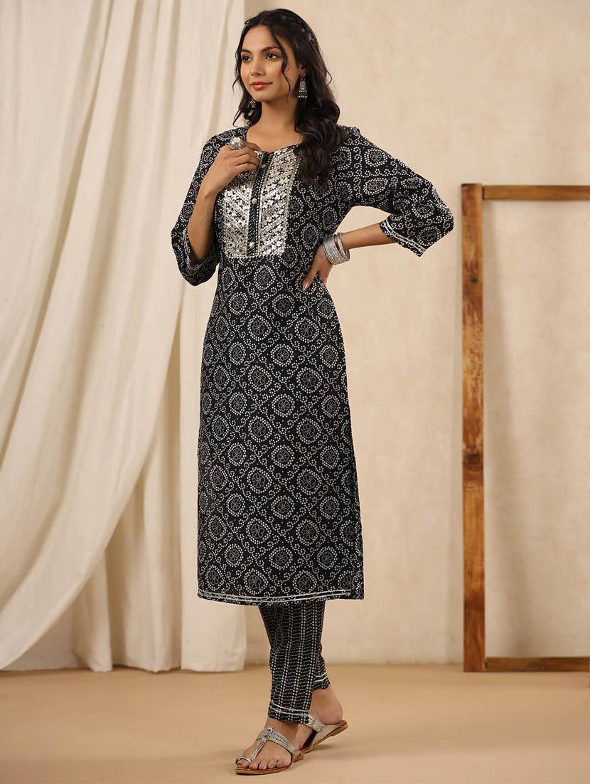printed kurta pant set - 20068458 - Standard Image - 2