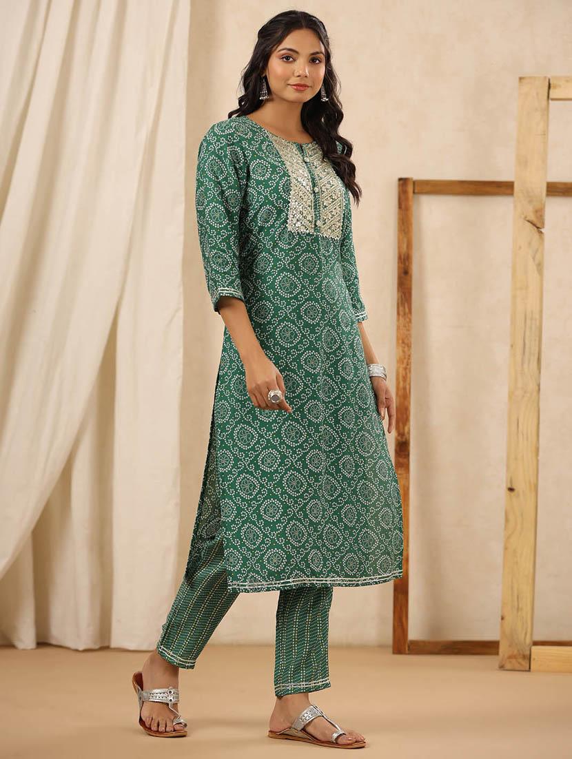 printed kurta pant set - 20068459 - Standard Image - 2