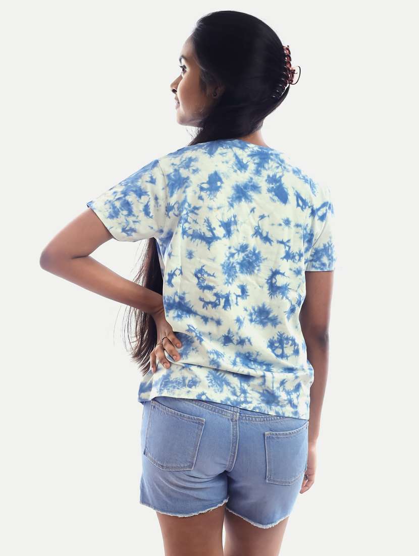 blue cotton tee - 20069409 - Standard Image - 2