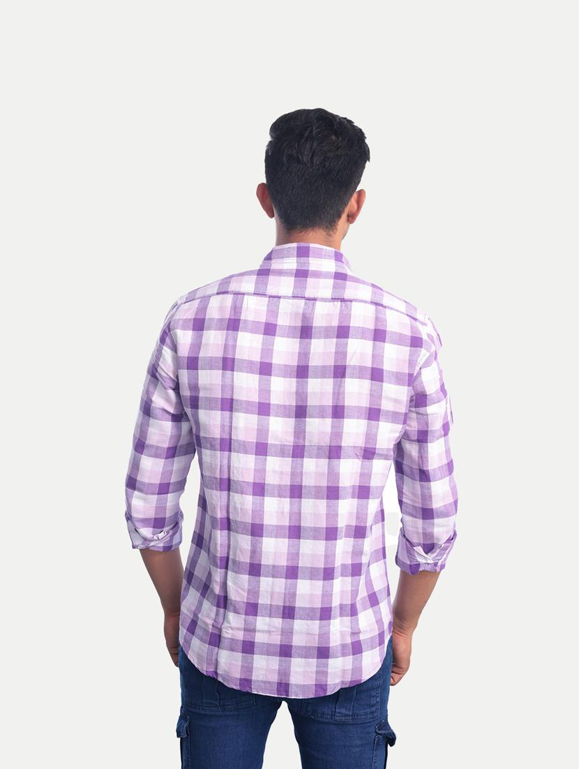 mens checks casual shirt - 20069577 - Standard Image - 2
