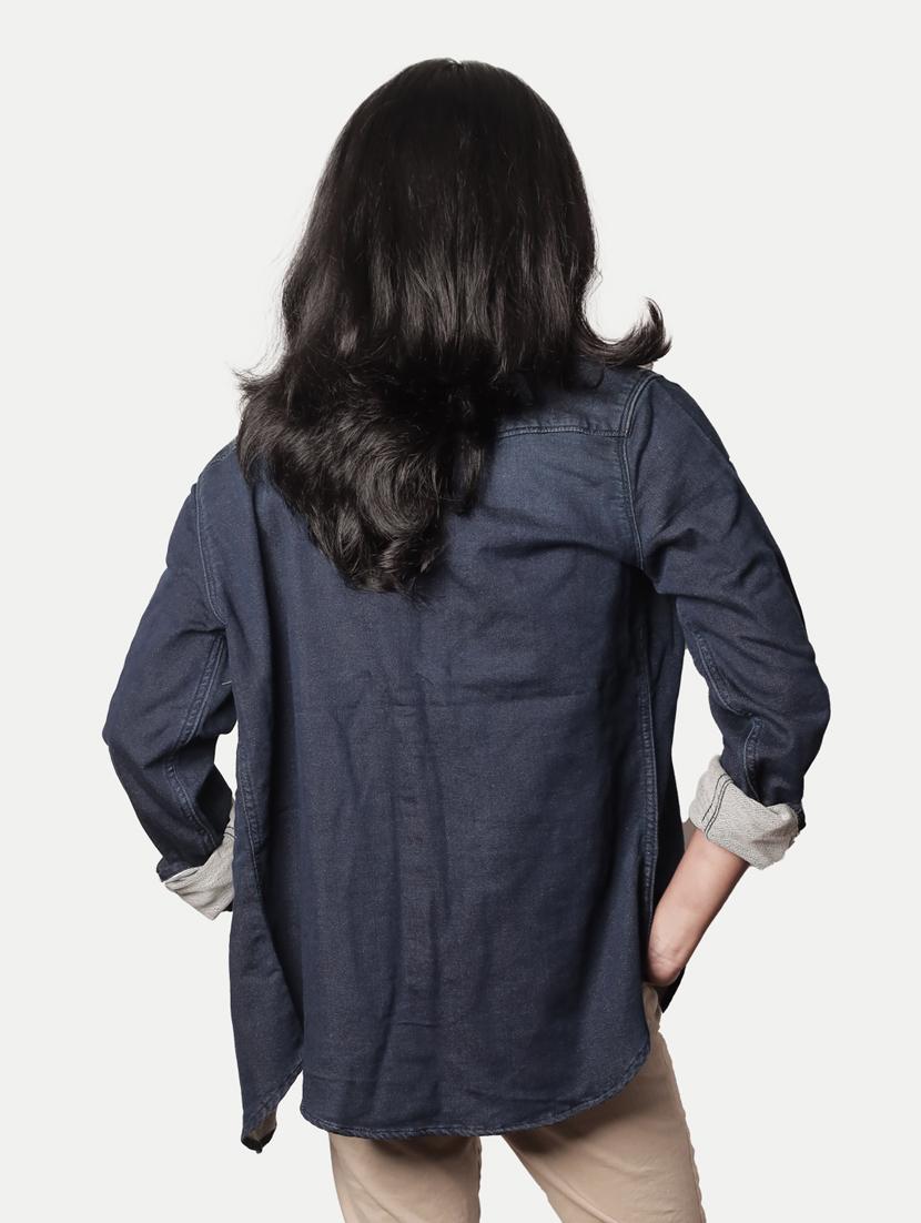 blue solid shirt - 20069838 - Standard Image - 2