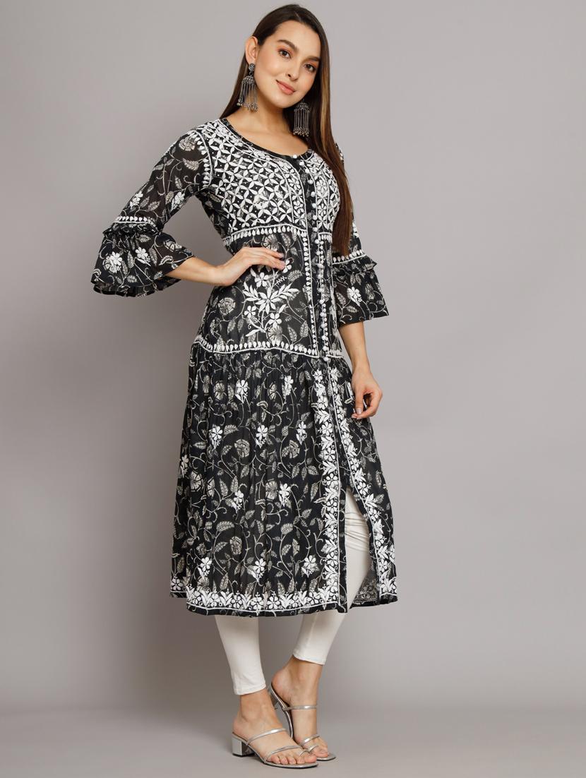 women's front slit kurta - 20070437 - Standard Image - 2