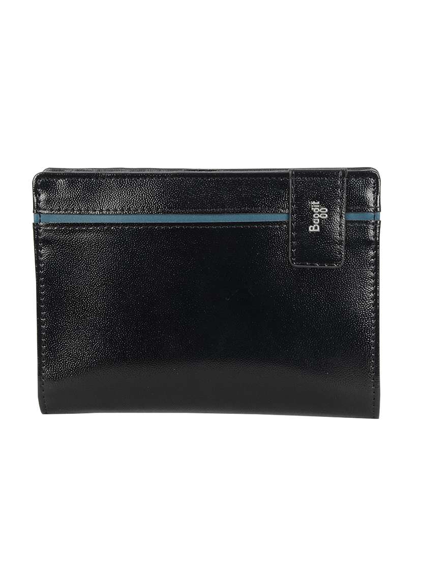 solid leatherette wallet