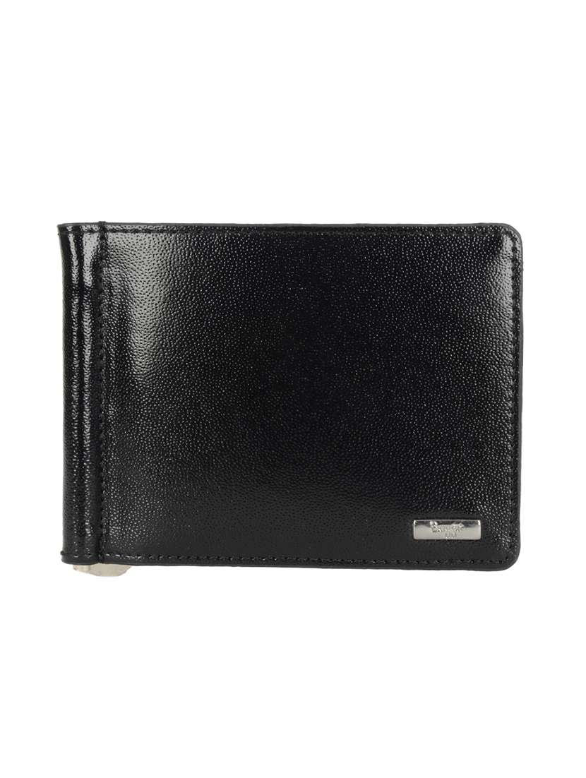 solid leatherette wallet