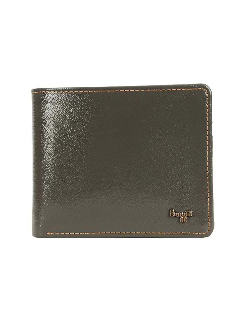 solid leatherette wallet