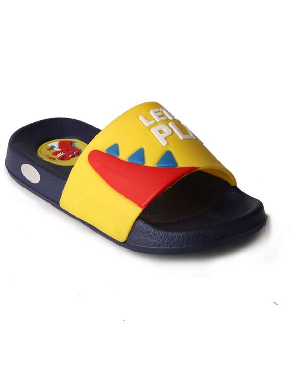 yellow synthetic flip flop