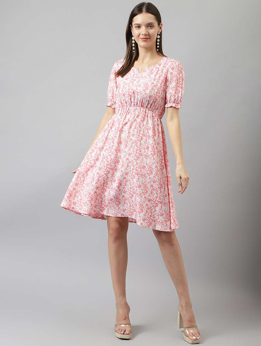 women's fit & flare floral dress