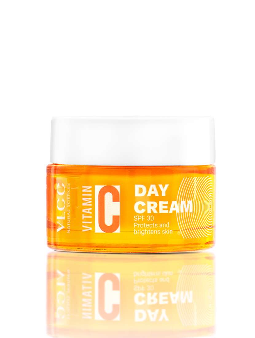 vlcc vitamin c day cream spf 30 - 50 g - boosts hydration, skin, soft and plump