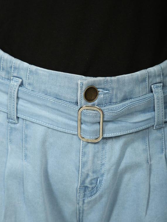 light blue solid mid rise denim jean - 20085288 - Standard Image - 2