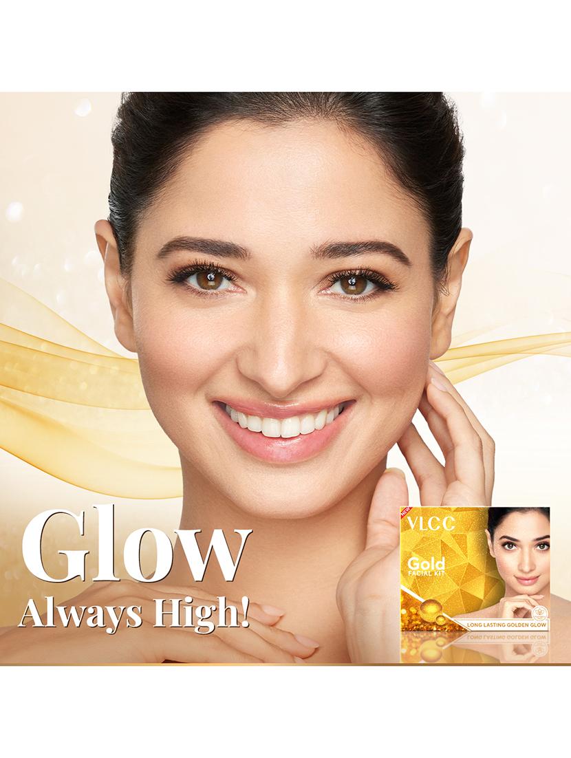vlcc gold facial kit for luminous & radiant complexion - 60 g ( pack of 6 ) - 20085547 - Standard Image - 7