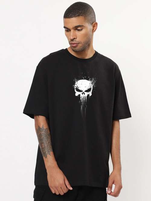 round neck printed regular t-shirt - 20087630 - Standard Image - 0