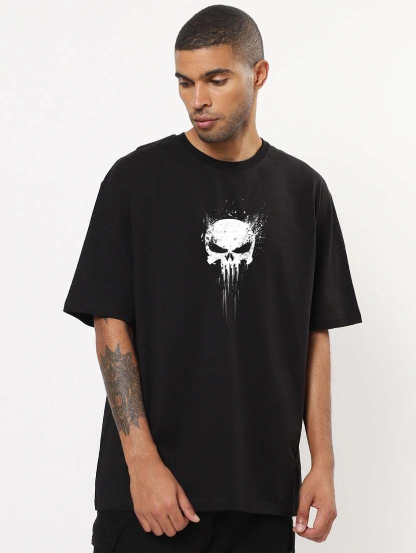 round neck printed regular t-shirt - 20087630 - Zoom Image - 0