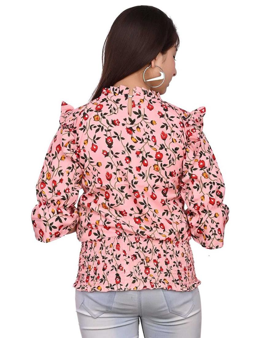 pink cotton blend top - 20088280 - Standard Image - 2