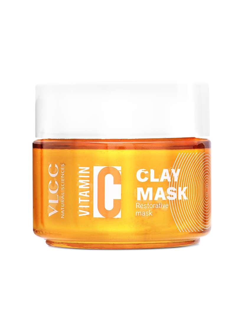 vlcc vitamin c clay mask - 100 g - brightening & soothing skin replenishing mask