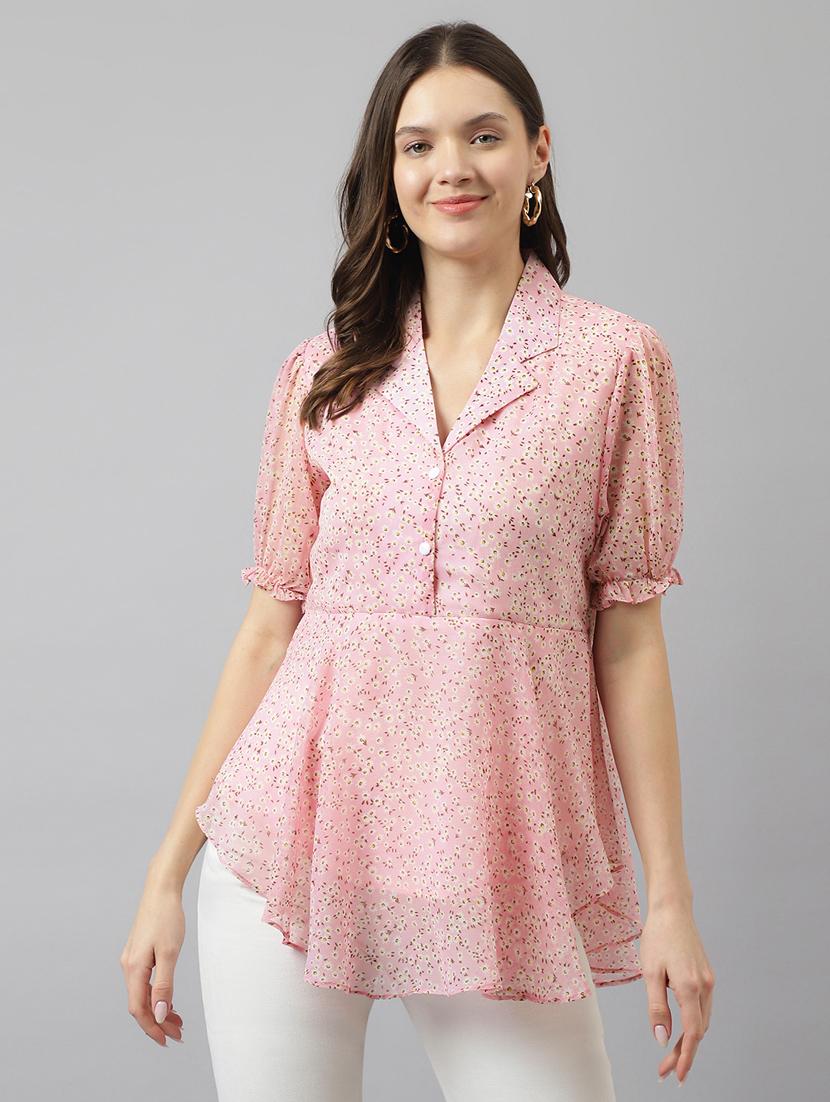women's asymmetric lapel neck top - 20088973 - Zoom Image - 0