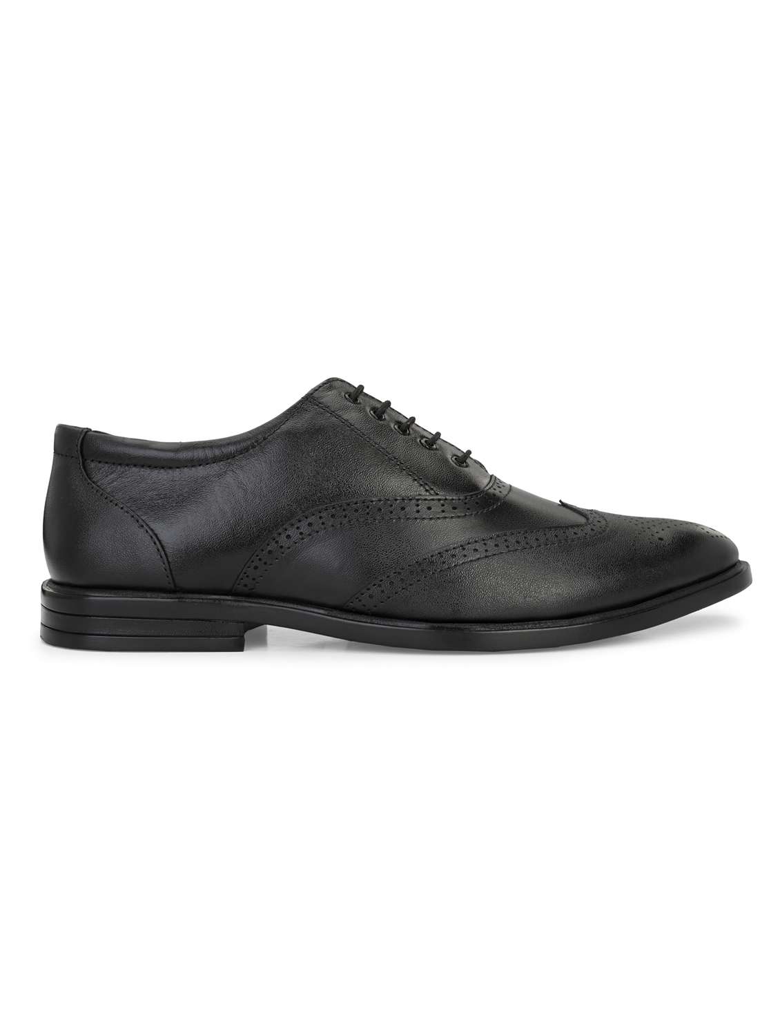 black leather laceup brouges - 20097827 - Standard Image - 2