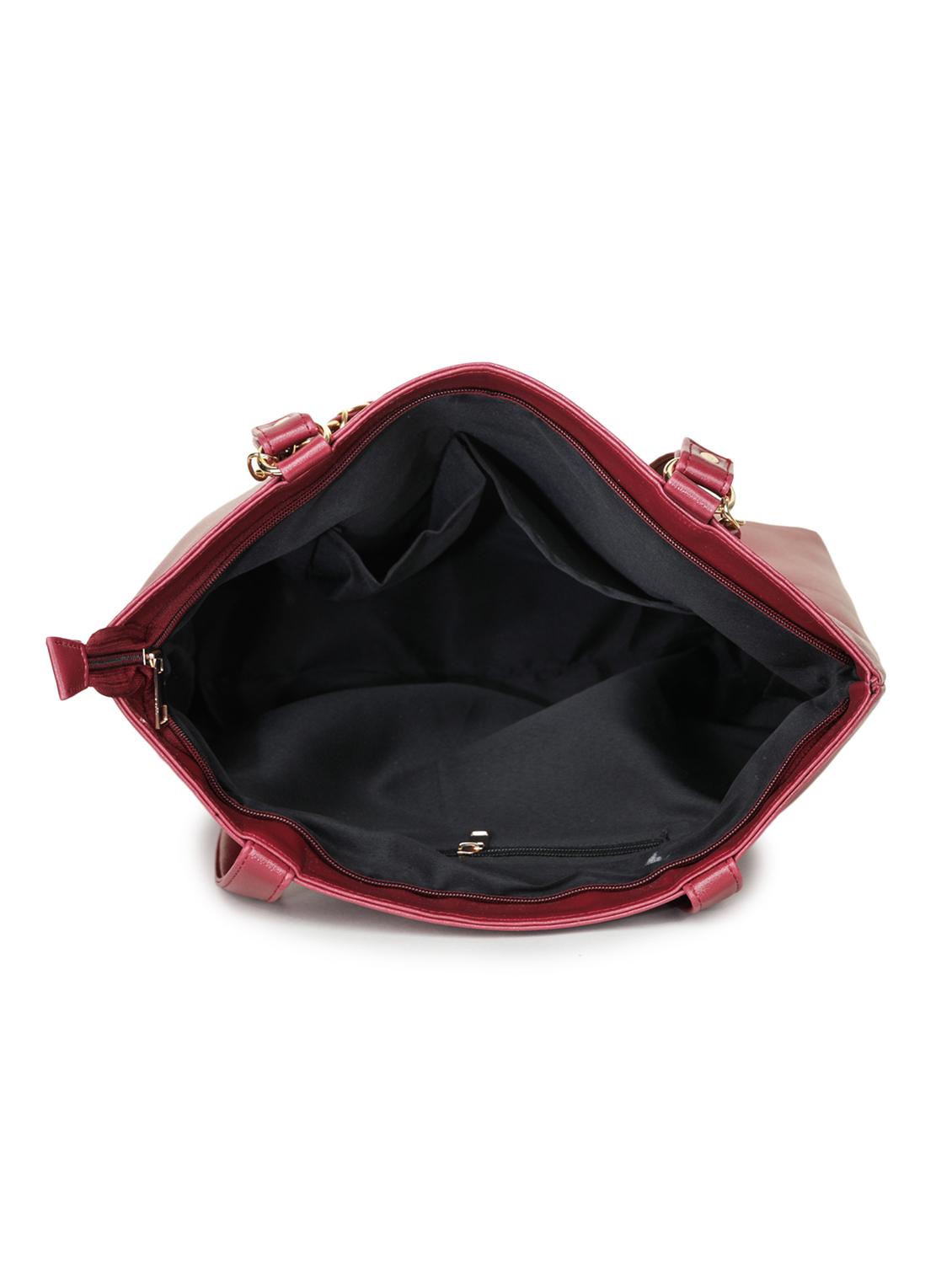 maroon polyester handbag - 20098128 - Standard Image - 2