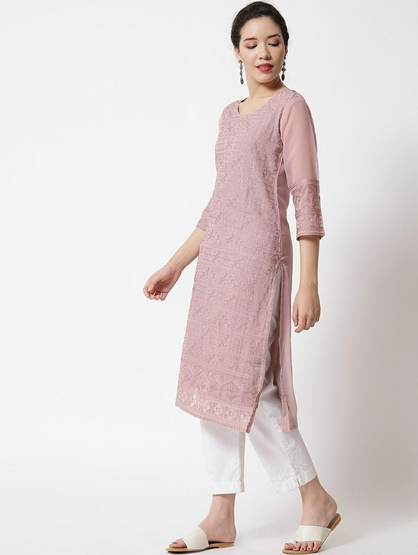women's straight kurta - 20098328 - Standard Image - 2