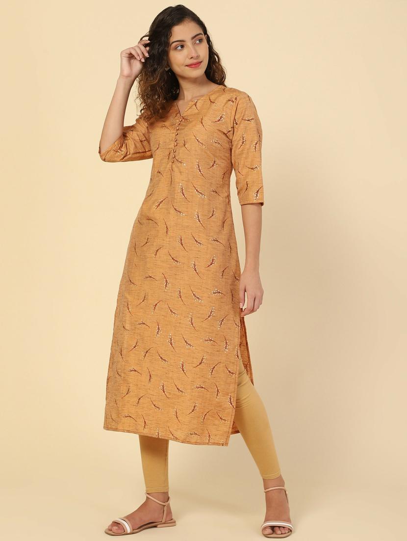 women's straight kurta - 20098351 - Standard Image - 2