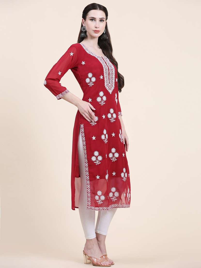 women's straight kurta - 20098374 -  Standard Image - 2
