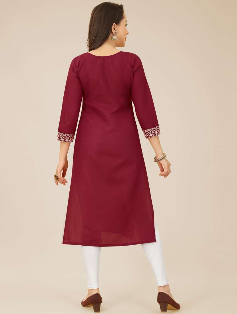 women's straight kurta - 20098434 -  Standard Image - 2