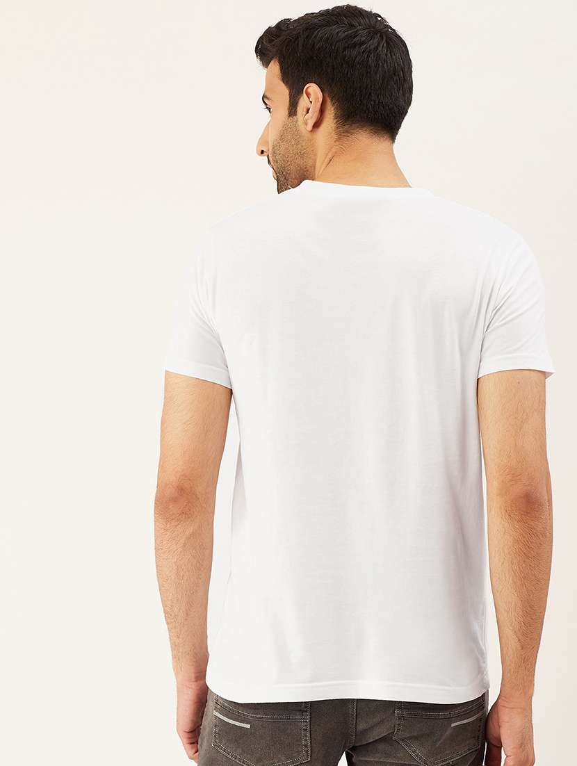 round neck printed regular t-shirt - 20098856 - Standard Image - 2