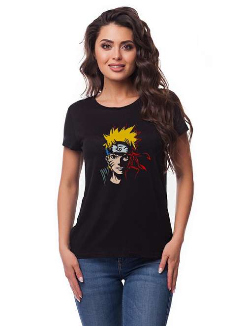 black cotton blend regular tshirt - 20099170 - Standard Image - 0