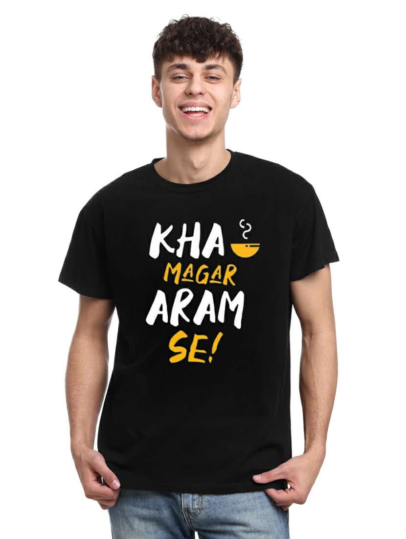 round neck printed regular t-shirt