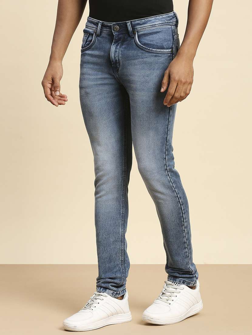 mens skinny fit plain jeans - 20099569 -  Standard Image - 2