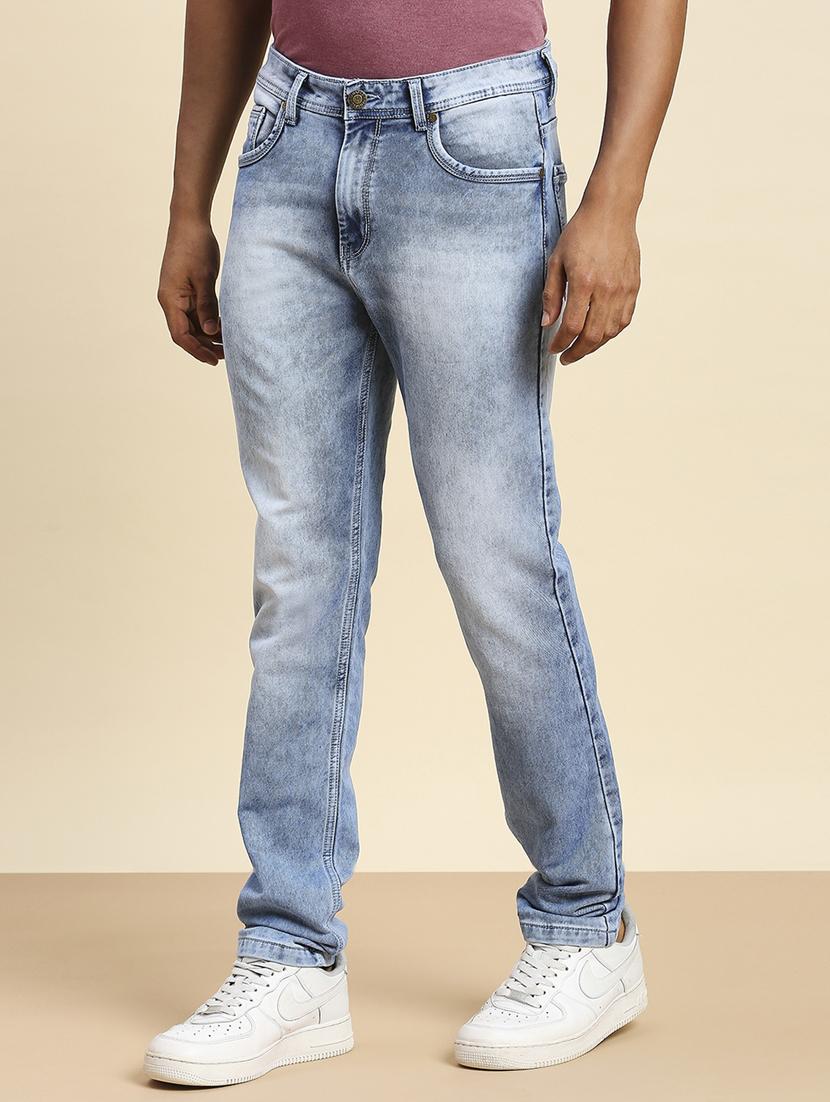 mens relaxed fit plain jeans - 20099571 - Standard Image - 2