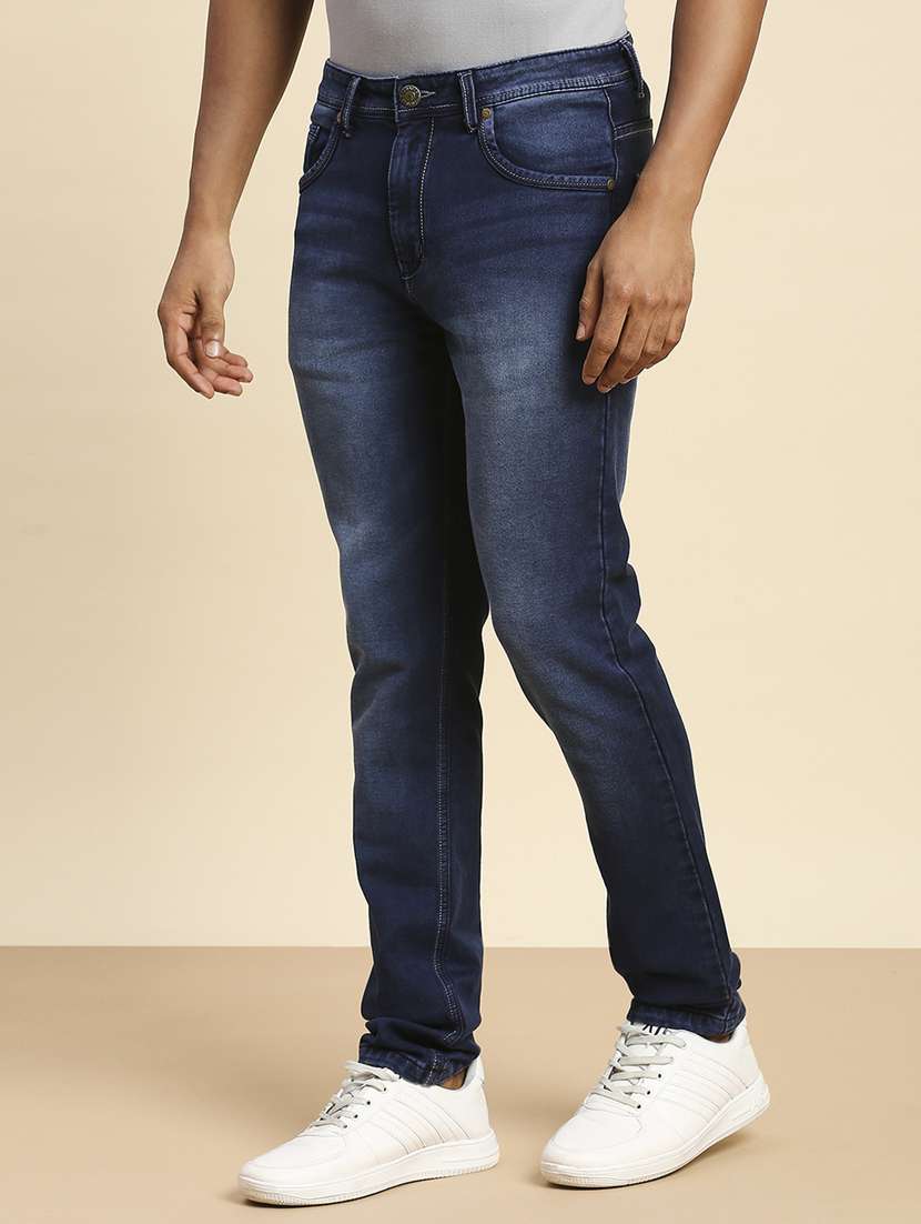 mens slim fit plain jeans - 20099574 - Standard Image - 2
