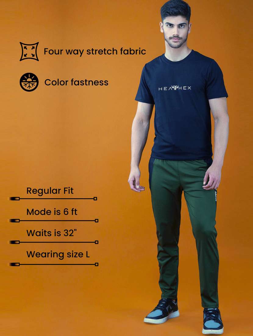 green solid track pant - 20101884 -  Standard Image - 2