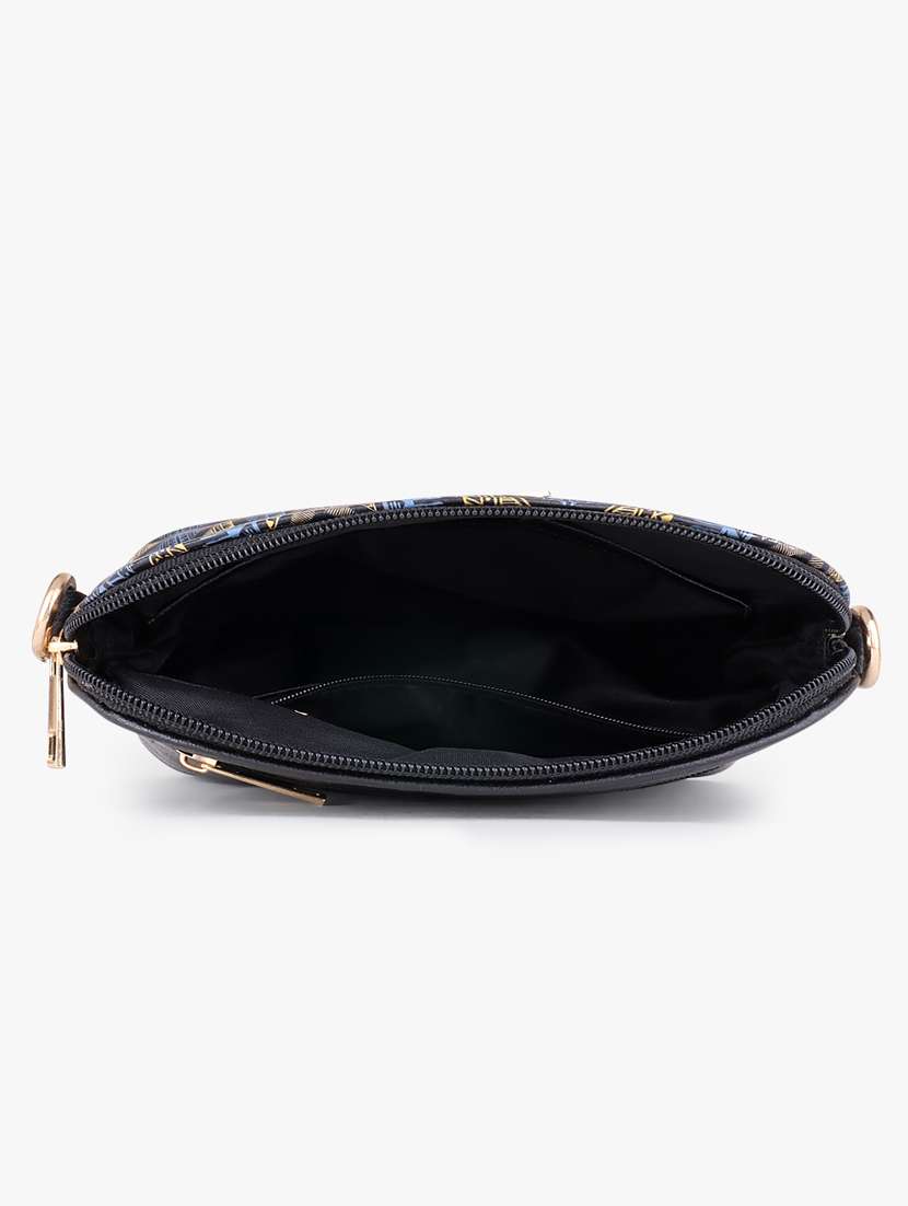 printed leatherette sling bag - 20102675 - Standard Image - 2