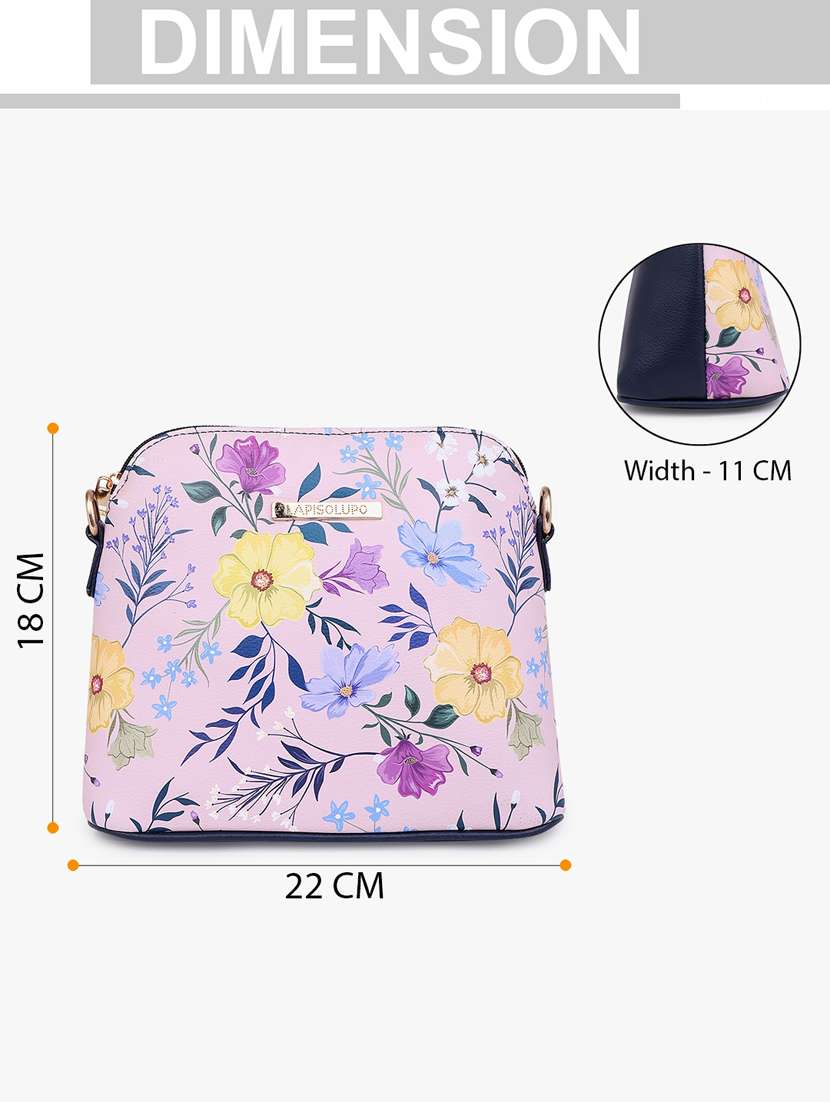 printed leatherette sling bag - 20102678 - Standard Image - 7