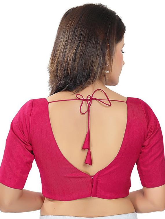 v neck plain regular blouse - 20110587 - Standard Image - 2