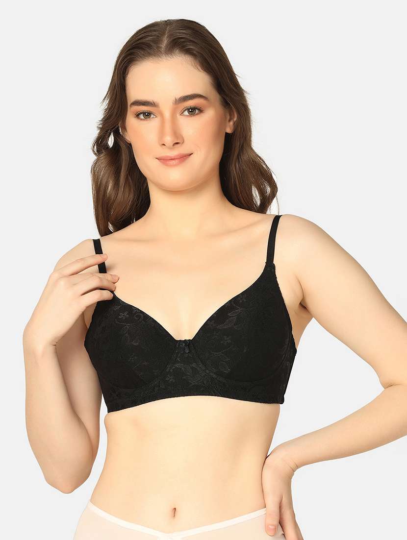 black lace tshirt bra