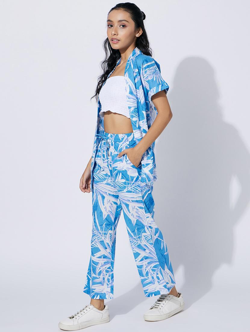 blue printed twin sets - 20110996 - Standard Image - 2