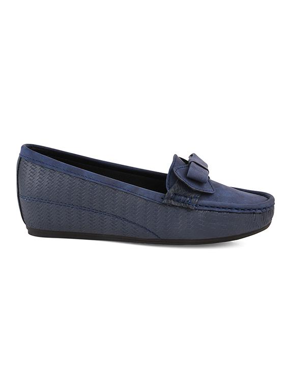 blue solid slip on loafer - 20115269 - Standard Image - 2