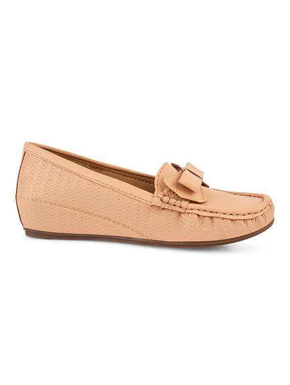 peach solid slip on loafer - 20115270 -  Standard Image - 2